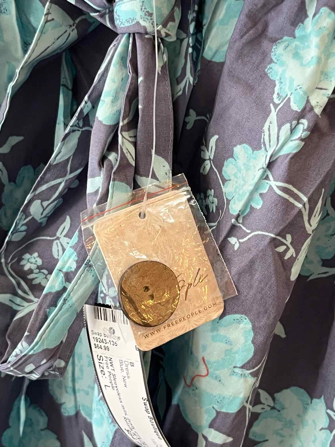 Free People Blue Size L Dress