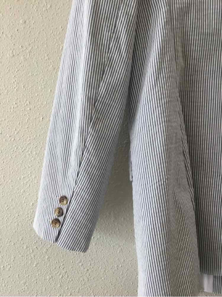 J by Joie Blue and White Size L Blazer