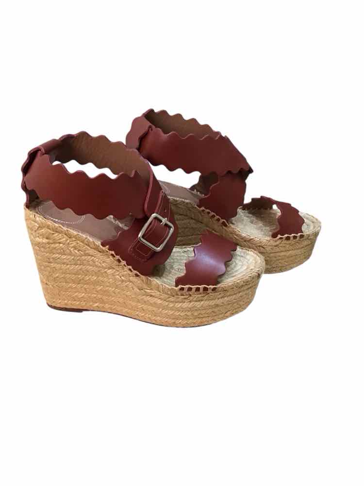 Chloe Burgundy Size 35 Shoes