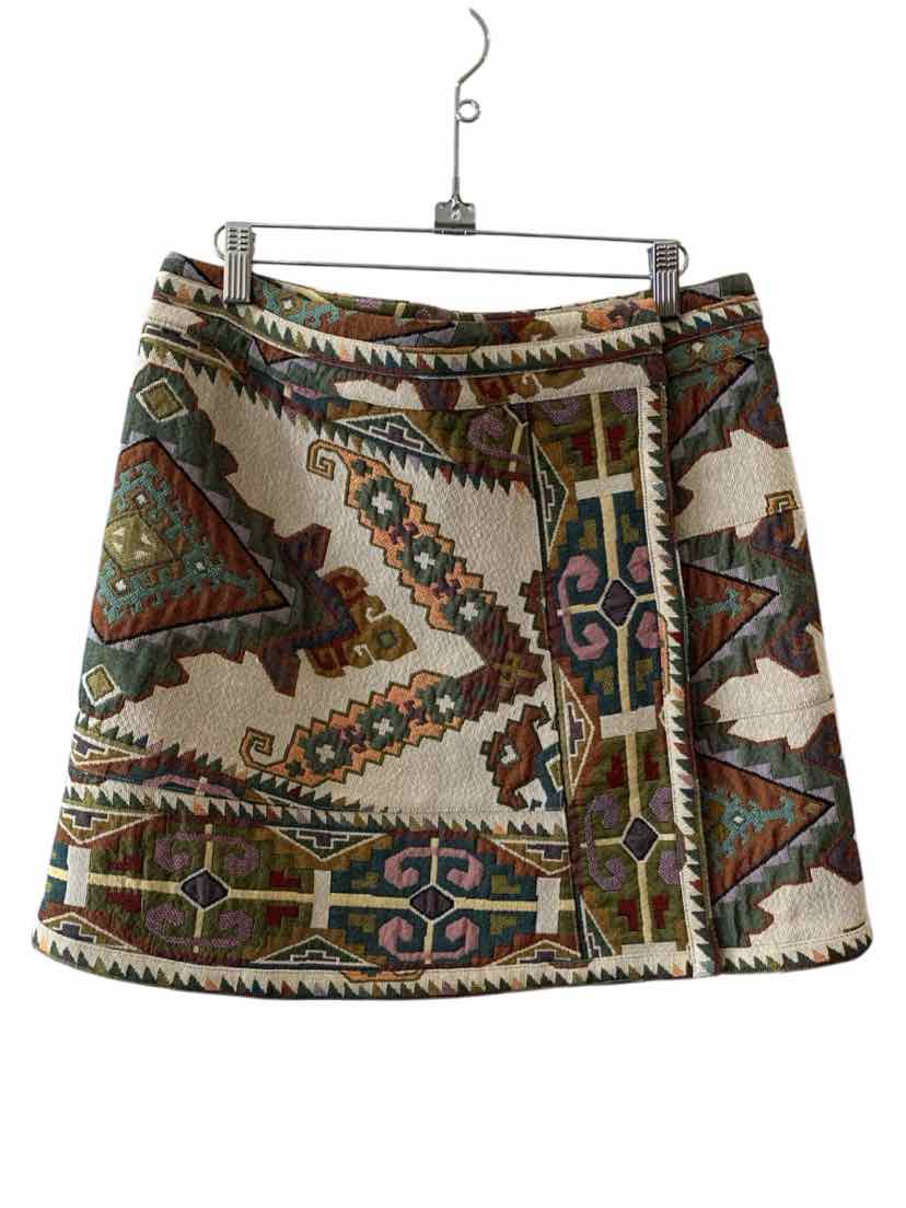 Hunter Bell Cream Multi Size 10 Skirt