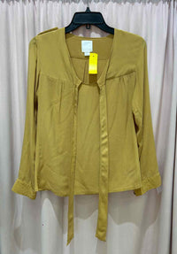 Line + Dot Dark Yellow Size S Shirt