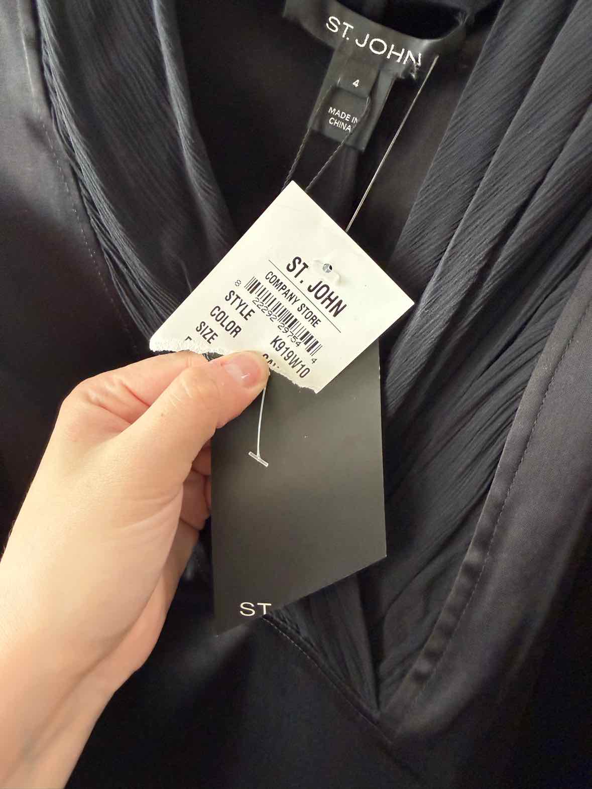 St.John Black Size 4 Shirt