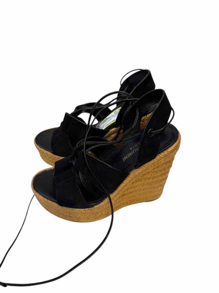 Saint Laurent black and beige Size 35 Shoes