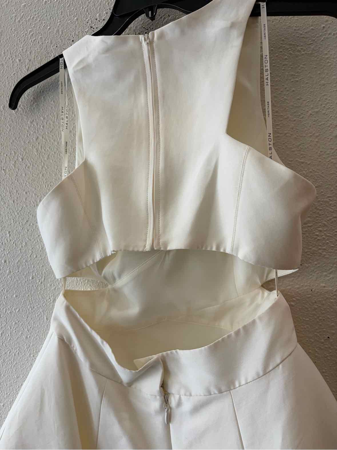 Halston Off White Size 6 Dress