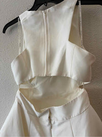 Halston Off White Size 6 Dress