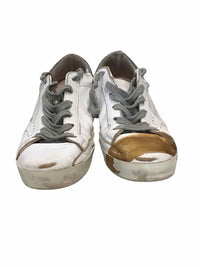 Golden Goose White and Gold Size 37 Shoes