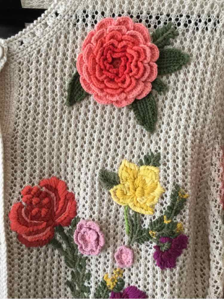 alice + olivia tan multi Size S Cardigan