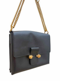 Alexander McQueen Black and Gold Handbag