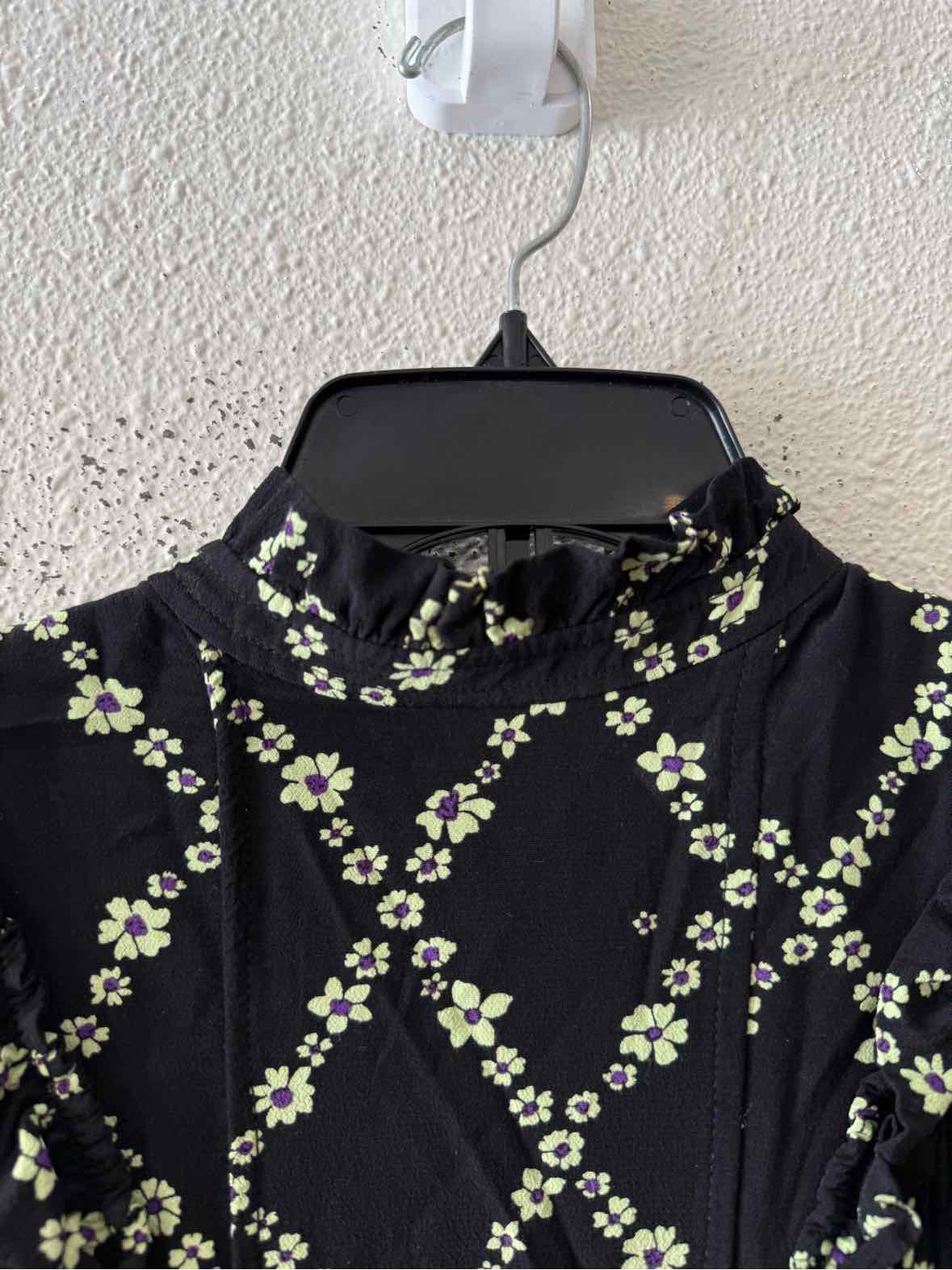 Ganni Black and yellow Size 36 Dress