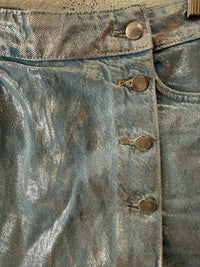 Zara Silver and Blue Size S Shorts