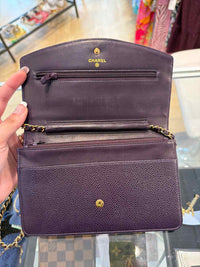 Chanel Timeless CC Wallet on Chain Purple Handbag
