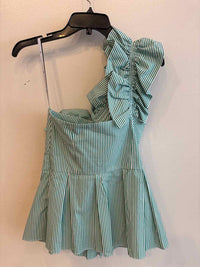 Pearl Green and White Size 2 Shirt