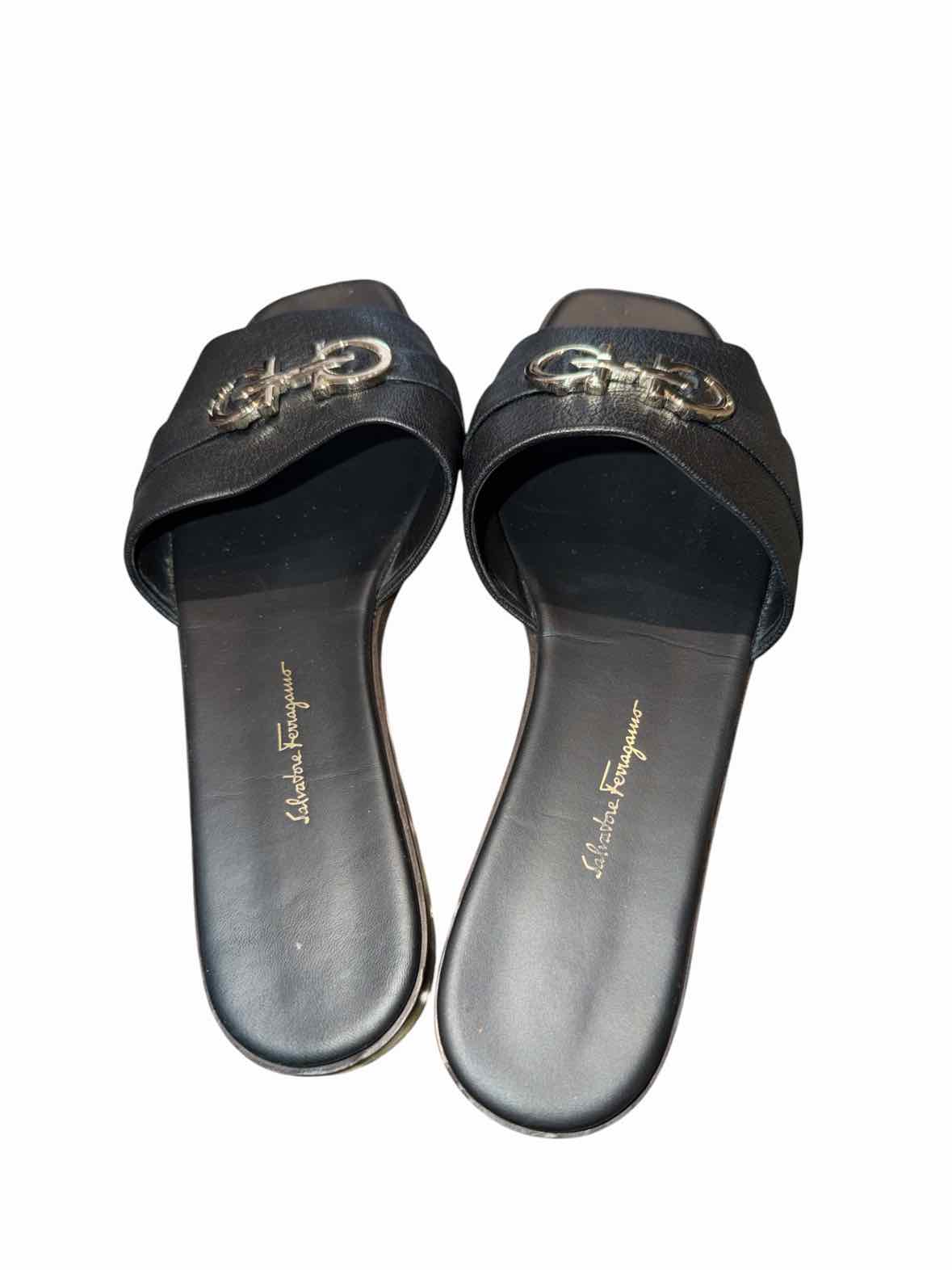 Salvatore Ferragamo Black Size 8 1/2 Sandals