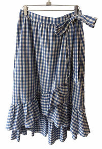 J Crew Factory Blue and White Size S Skirt