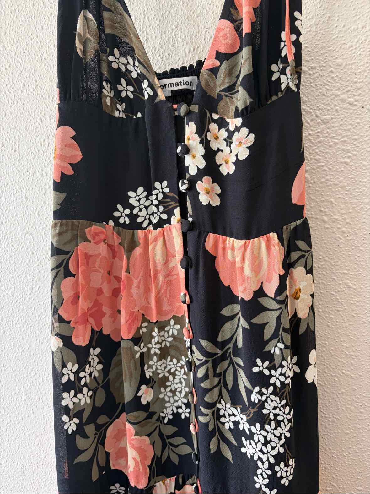 Reformation Black Multi Size 4 Dress
