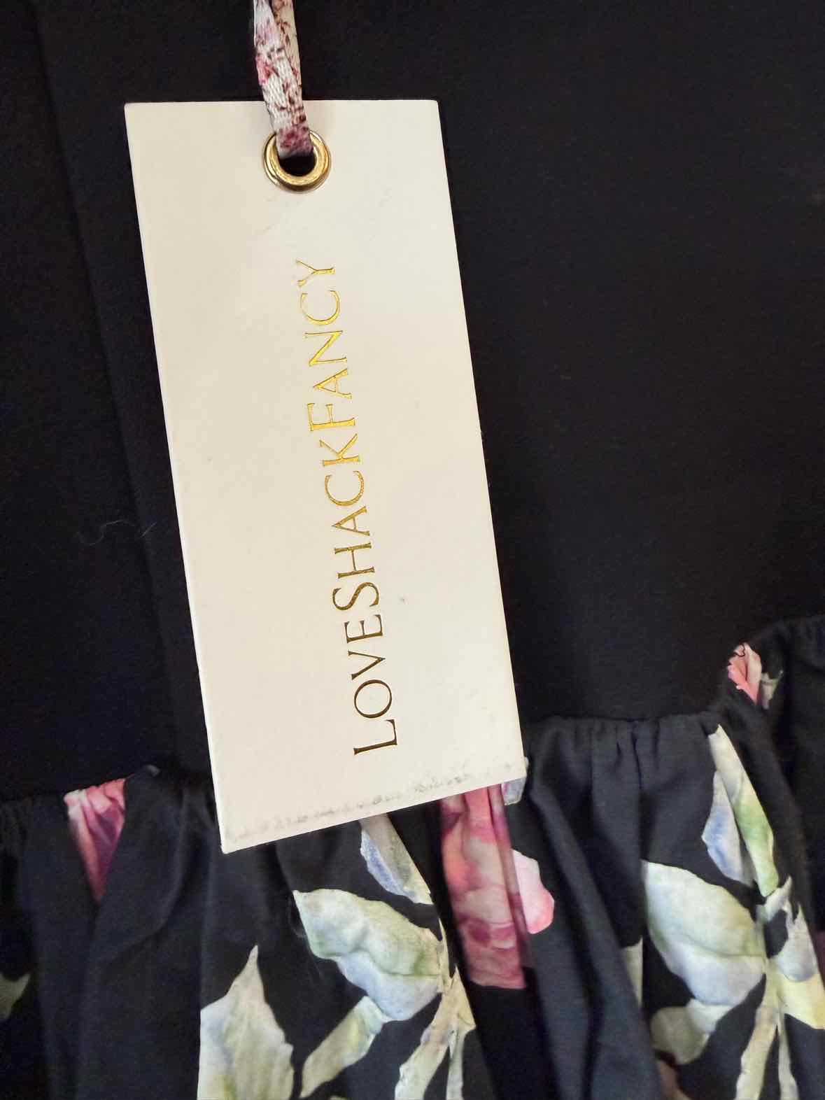 LoveShackFancy Black Multi Size 6 Dress