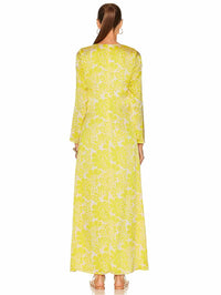 Alexis Yellow and Beige Size XS Dress