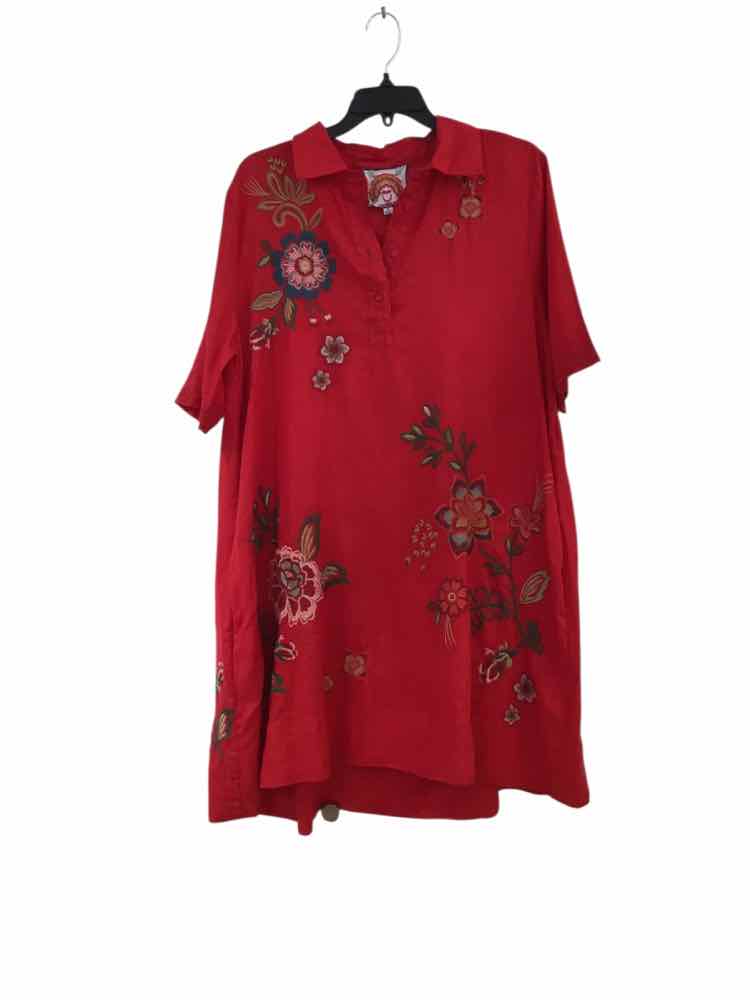 Johnny Was Red Size M Dress