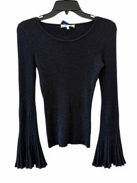 Milly Black and Metallic Blue Size P Shirt