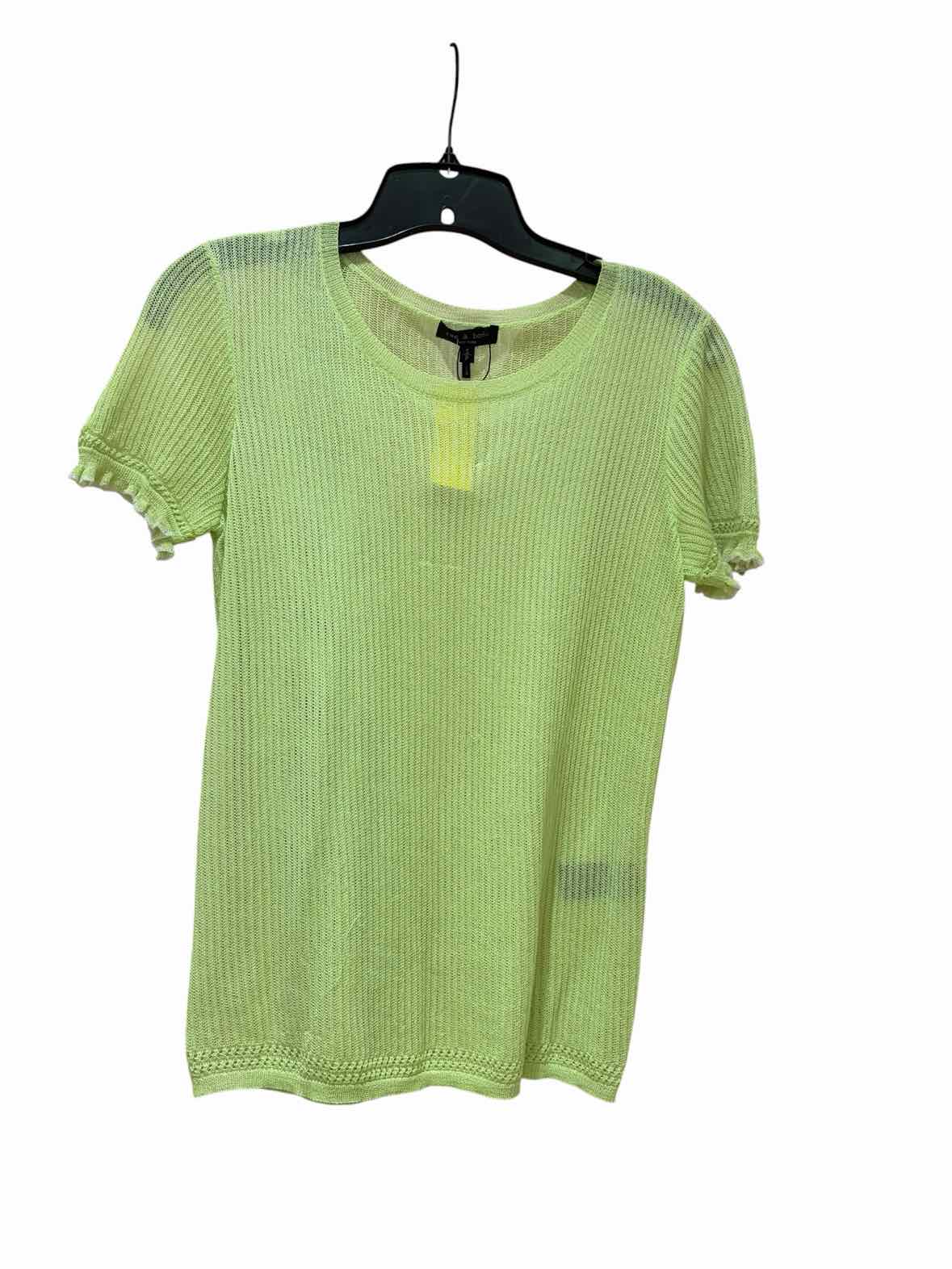 rag & bone Lime Green Size S Shirt