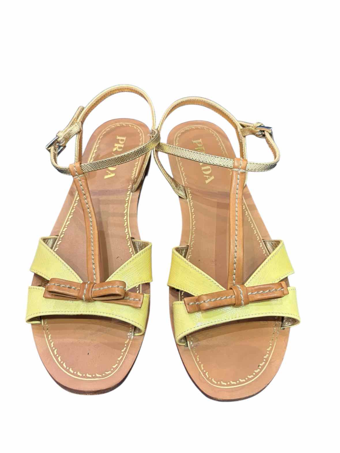 Prada Nude and Yellow Size 36.5 Shoes