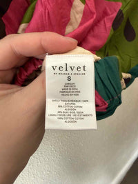 Velvet by G&S teal and pink Size S Shirt