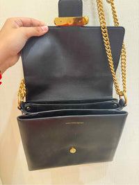 Alexander McQueen Black and Gold Handbag