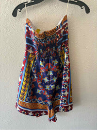 Lavender Brown Blue Multi Size M Romper
