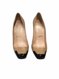 Christian Louboutin beige and black Size 38 1/2 Shoes