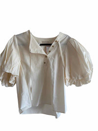 ULLA JOHNSON Cream Size 12 Shirt