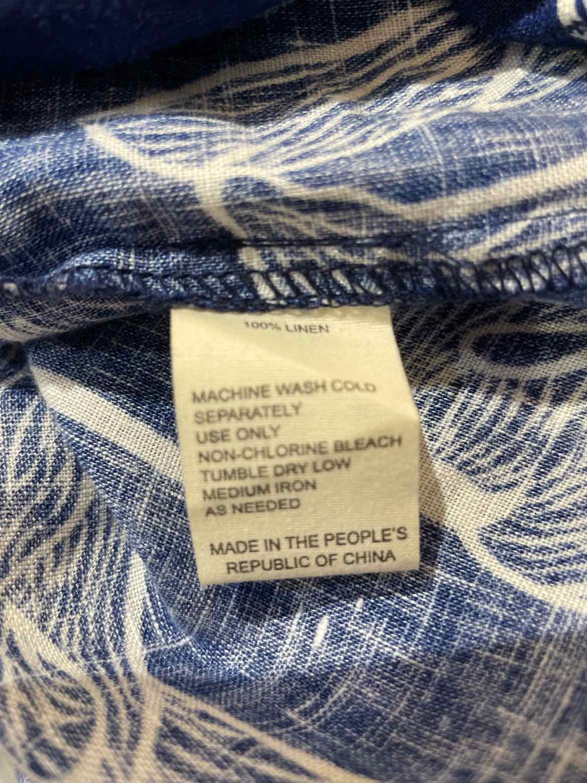 Trovata Navy and White Size S Shirt