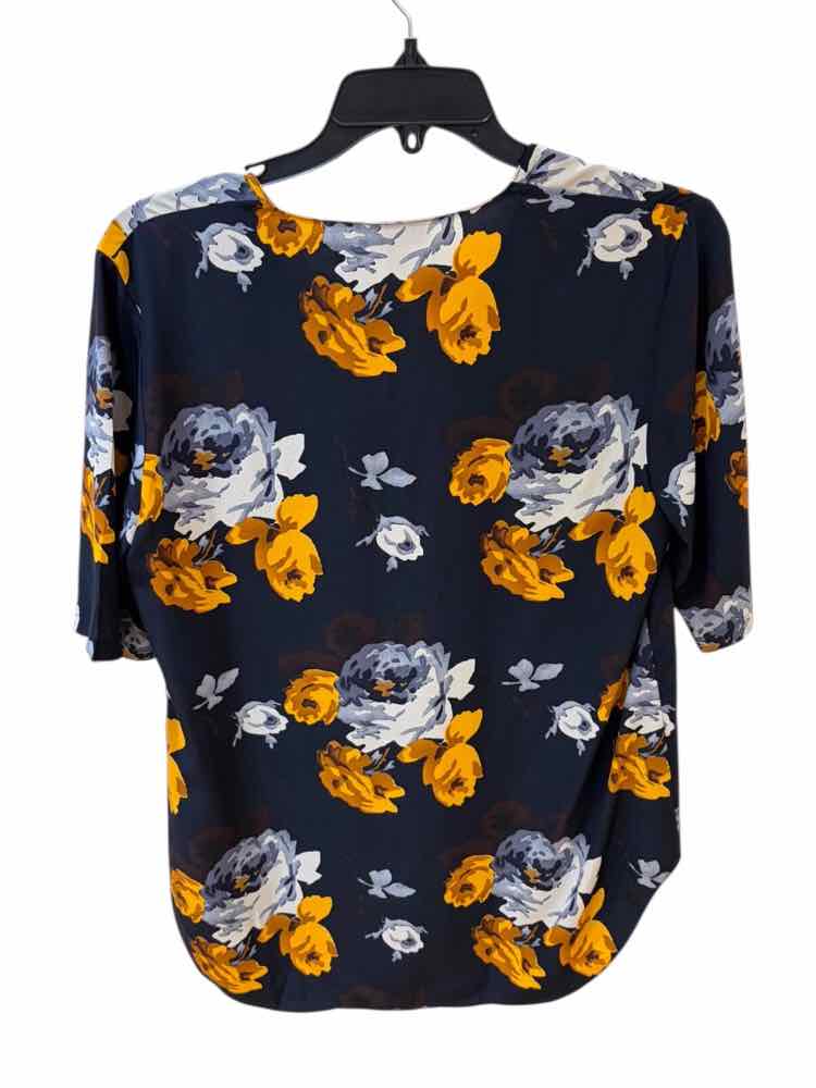 Theory Navy Blue and Yellow Size P Shirt