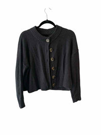 Quince Dark Gray Size S Cardigan