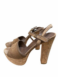 Gucci Brown & Cork Size 39 Heels
