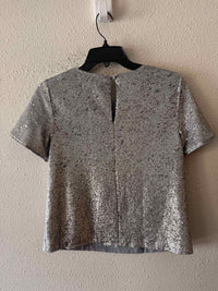 Court & Rowe Metallic Silver Size XS Blouse
