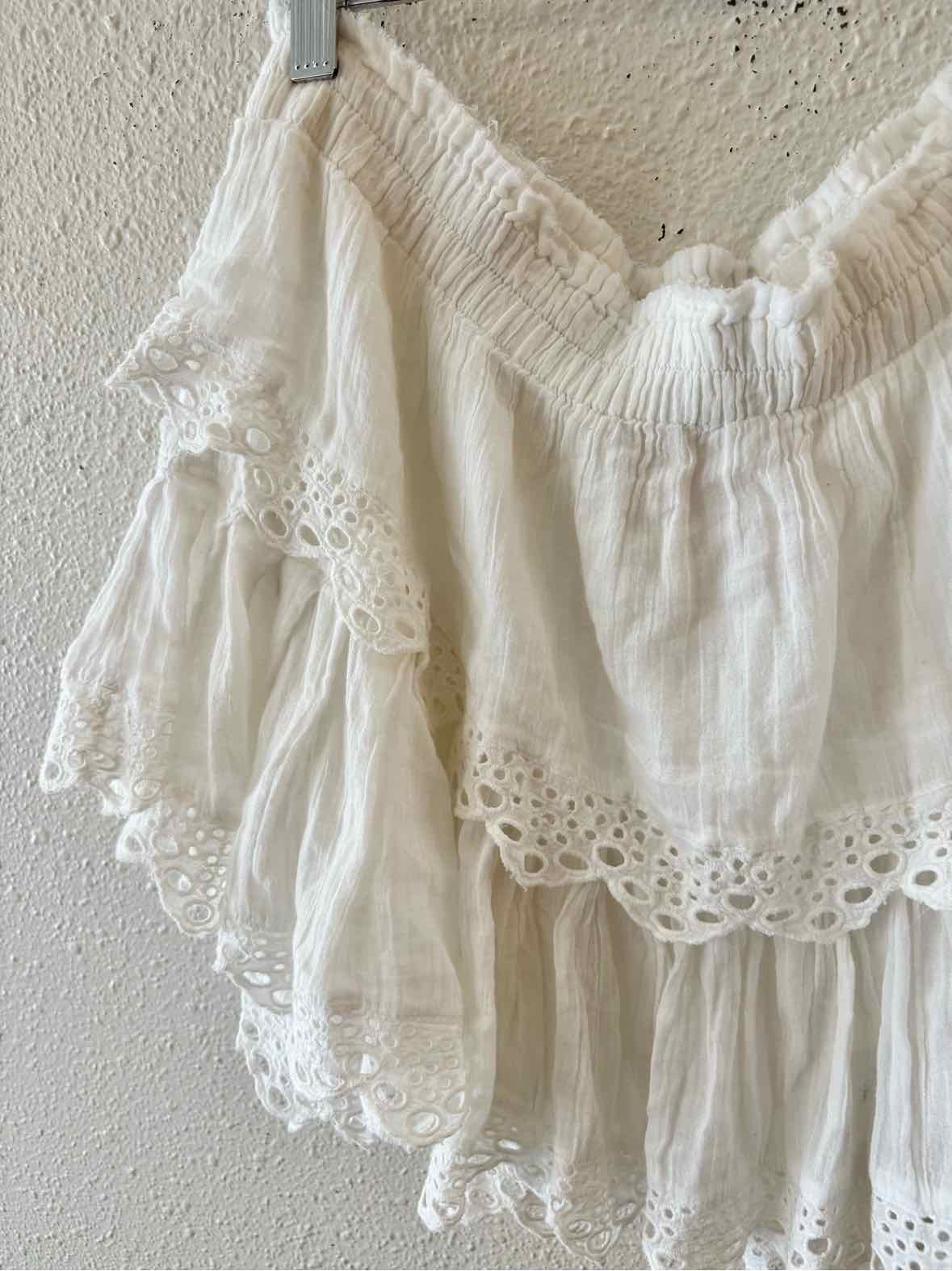 Love Shack Fancy White Size 1 Skirt