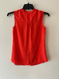 Banana Republic Red and Black Size 2 Shell