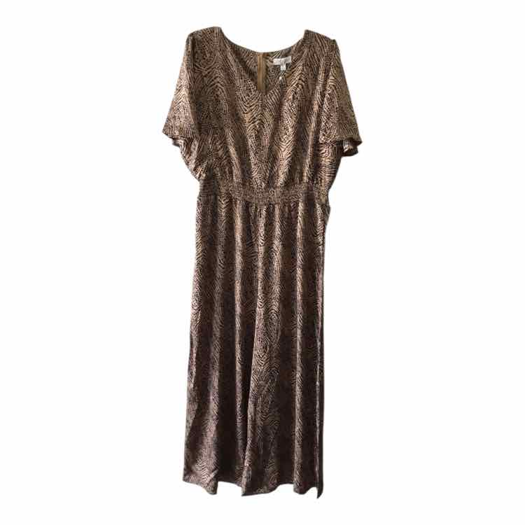 she & sky Brown and black Size 1X Dress