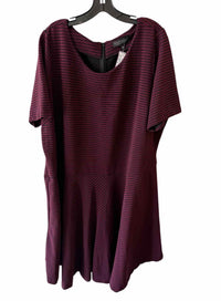 ELOQUII Burgundy and black Size 28 Dress