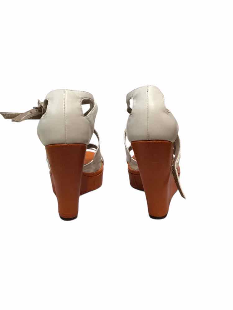Furla White and Brown Size 37 Shoes