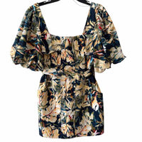 Acler Navy and Yellow Size 8 Dress