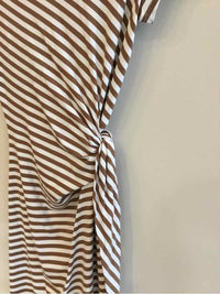 J McLaughlin White and Brown Size S Dress