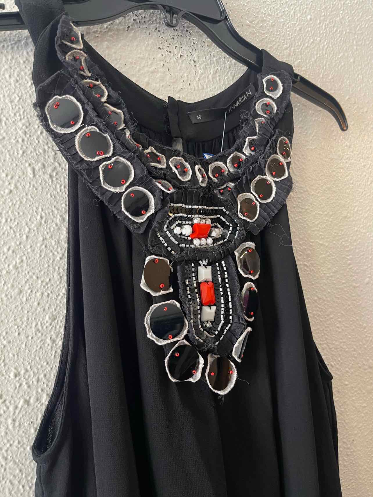 Anna Rita N Black Multi Size 46 Dress