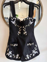 For Love and Lemons Black Size XXS Romper