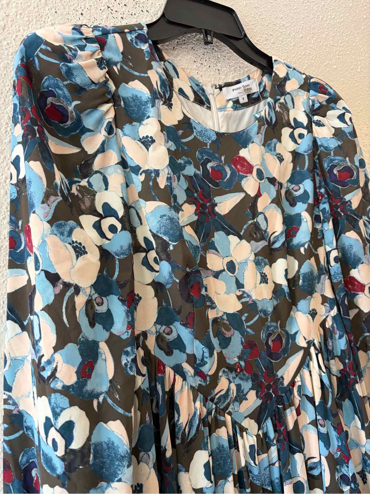 Peter Som Blue Multi Size 6 Dress