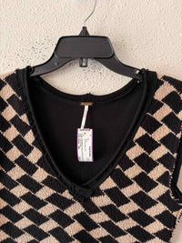 Free People Tan and black Size XS Shirt