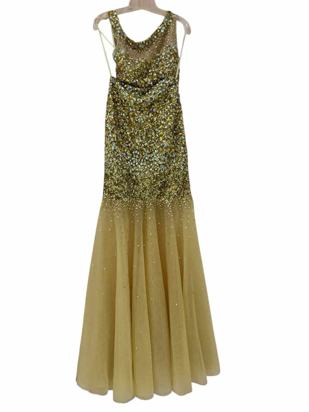 Jovani Gold/Tan Size 0 Gown/Evening Wear