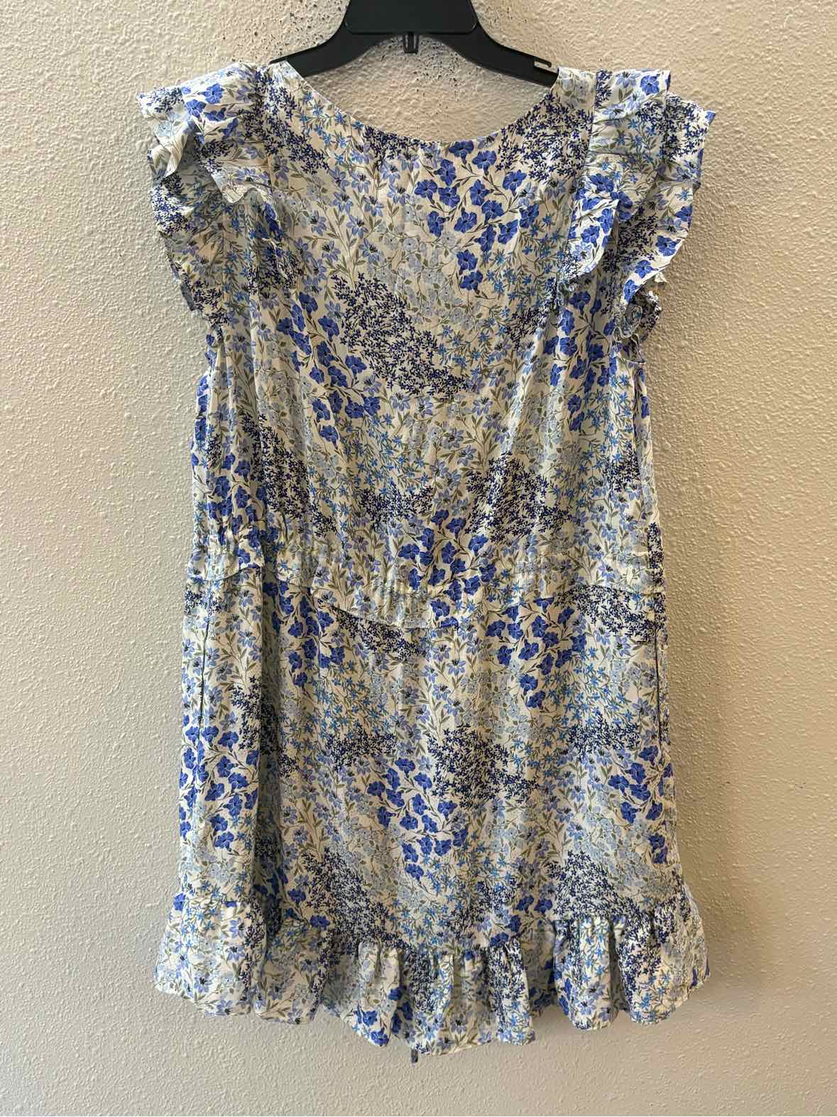 Rebecca Taylor White and Blue Size 12 Dress