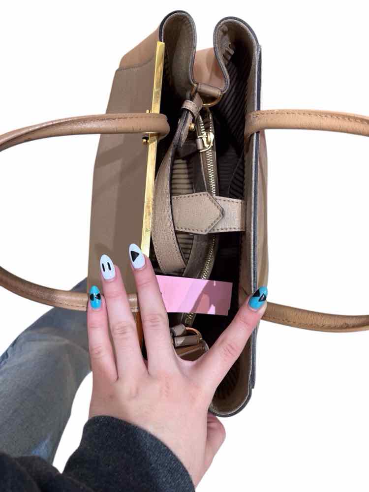 Fendi 2jours Elite Tote Beige Handbag