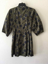 Madewell Green and Navy Size 0 Dress